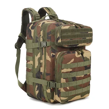 Спортивный Рюкзак для туризма на открытом воздухе, развлечений, военный рюкзак для фанатов, камуфляжный рюкзак 40 л, тактический рюкзак большой емкости 3 шт.