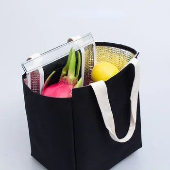Сумки для хранения в кемпинге Удобная портативная сумка для пикника из ткани Оксфорд с водонепроницаемой изоляцией, портативные сумки для ланча в офисном кампусе
