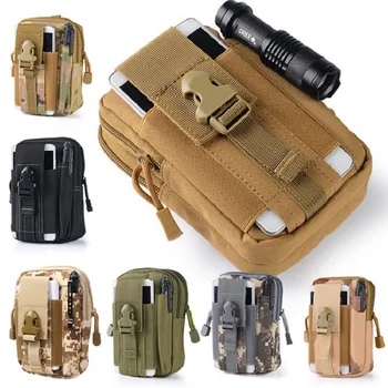 Тактическая сумка Molle, Поясная сумка, маленькая карманная военная сумка для бега, Медицинская коробка для выживания в кемпинге, на открытом воздухе