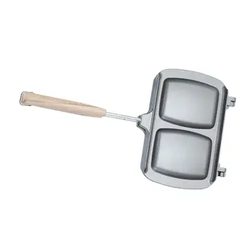 Форма-гриль для приготовления тостов с Деревянной Ручкой и Антипригарным покрытием для плиты