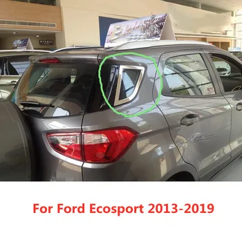 Хромированная автомобильная задняя треугольная наклейка на окно, накладка для Ford Ecosport 2013 2014 2015 2016 2017 2018 2019