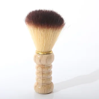 Щетка для бритья из конского волоса, деревянная ручка, щетки для усов для мужчин, инструменты для очистки бороды -5