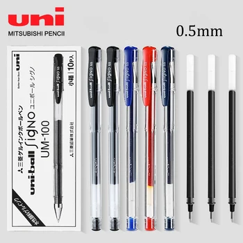 Япония UNI Mitsubishi Комбинированная Гелевая ручка UM-1000,5 мм Быстросохнущая Гладкая Черная ручка для подписи Канцелярские принадлежности Школьные принадлежности